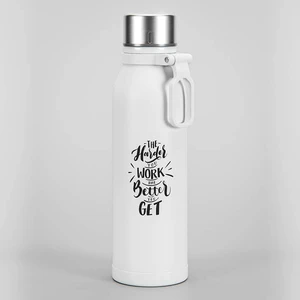 Pulse Stainless Steel Sports Bottle with Silicon Handle - gallery image 1