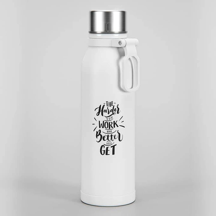 Pulse Stainless Steel Sports Bottle with Silicon Handle - gallery image 1