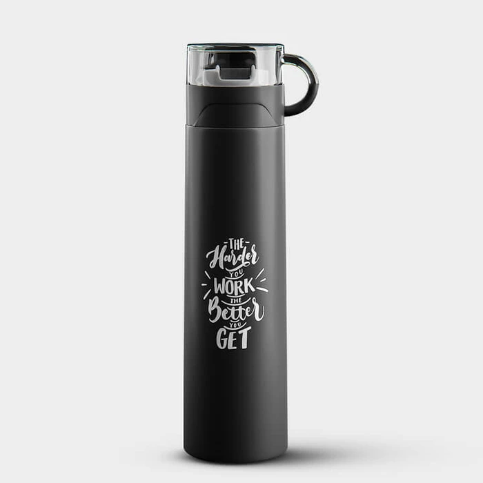 Hot & Cold Stainless Steel Sipper Bottle - gallery image 1