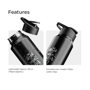 Single Wall Stainless Steel Sports Bottle - gallery image 2