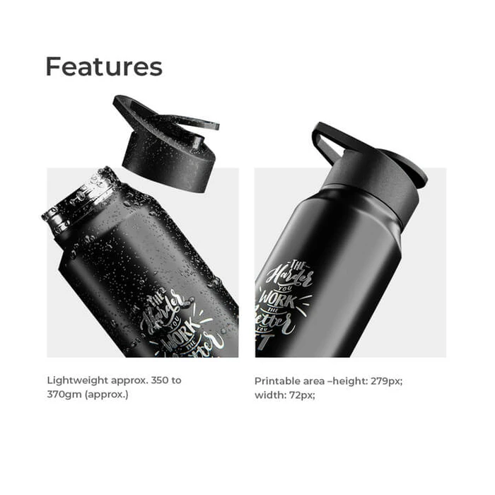 Single Wall Stainless Steel Sports Bottle - gallery image 2