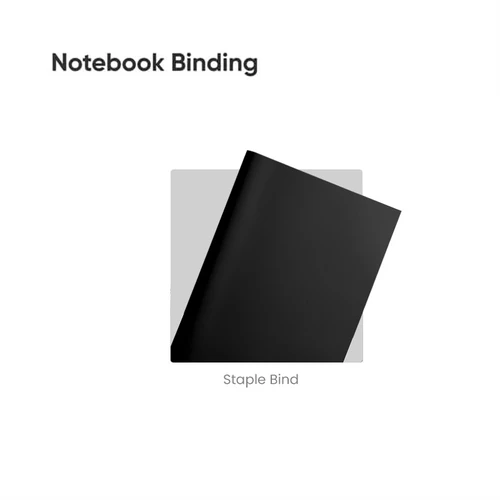 Staple Binding Notebook - detail view 2