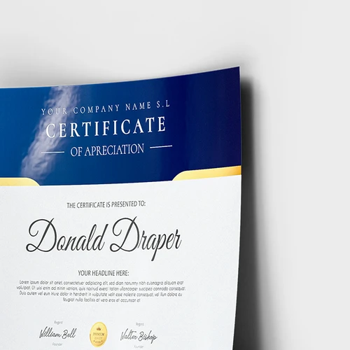 Certificate - detail view 1