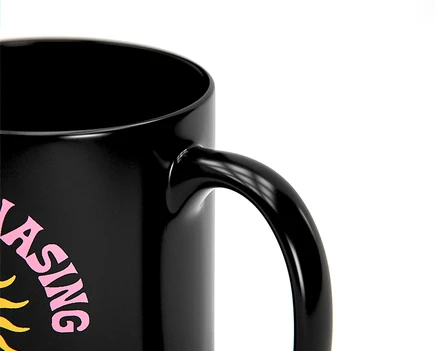 Black Coffee Mugs - detail view 1