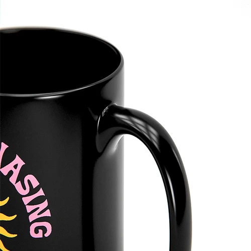 Black Coffee Mugs - detail view 1