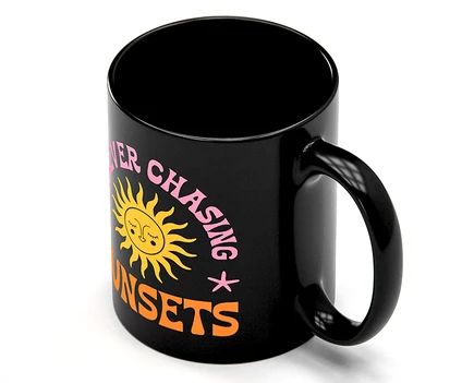 Black Coffee Mugs - detail view 2