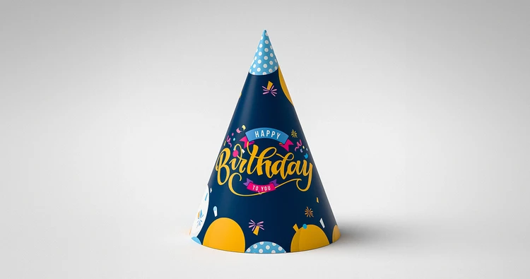 Paper Birthday caps - primary view