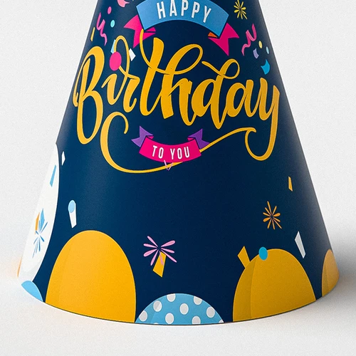 Paper Birthday caps - detail view 2