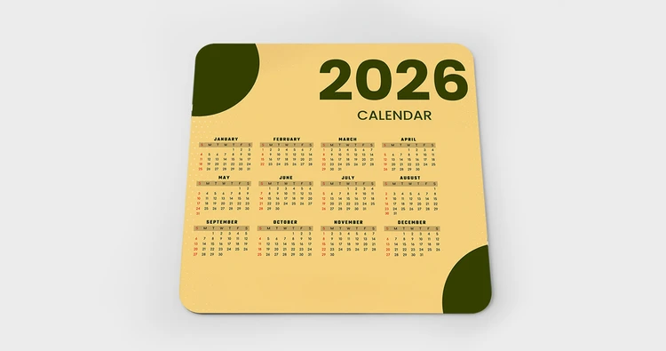 Mouse Pad Calendars - primary view