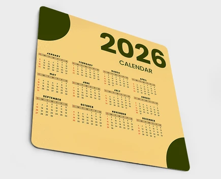 Mouse Pad Calendars - detail view 2