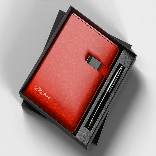 Luxury Diary and Pen Set - detail view 1