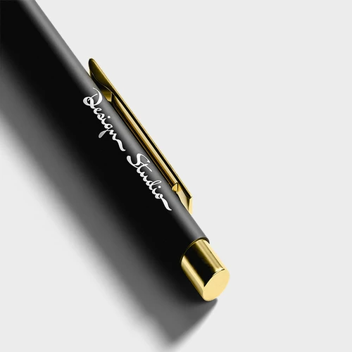 Pen with golden touch - detail view 2