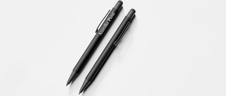 Pen with mobile touch - alternate view