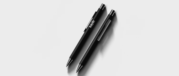 Pen with matte finish - alternate view