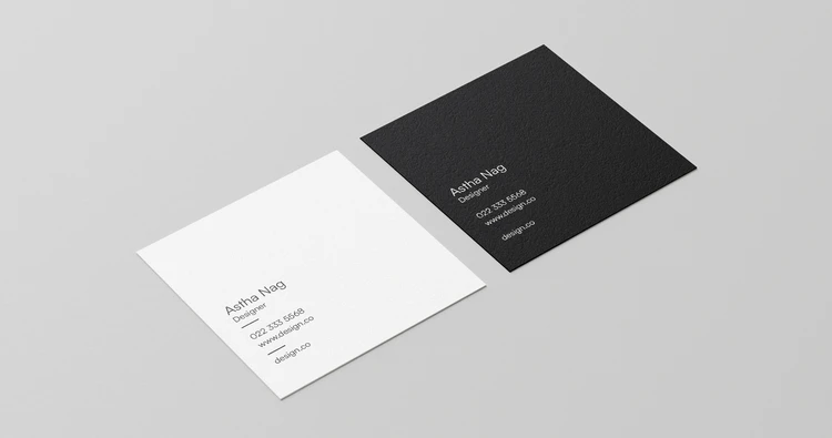 Square Visiting Cards - primary view