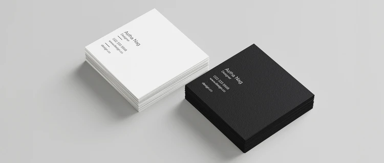 Square Visiting Cards - alternate view