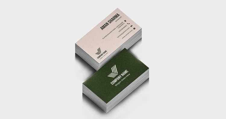 Textured Paper Visiting Cards - primary view
