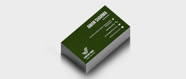 Textured Paper Visiting Cards - alternate view
