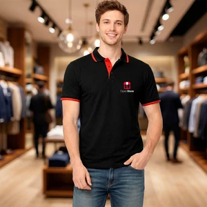 Duo Stripe Polo T-Shirt - gallery image 1