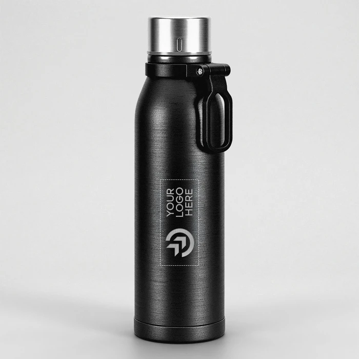 Pulse Stainless Steel Sports Bottle with Silicon Handle - gallery image 3