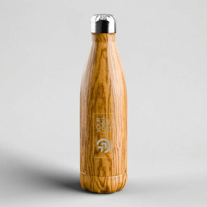 Hot & Cold Wooden Finish Sports Bottle - gallery image 4