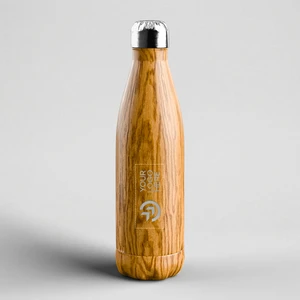 Hot & Cold Wooden Finish Sports Bottle - gallery image 4