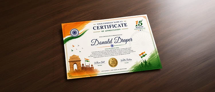 Certificate - alternate view