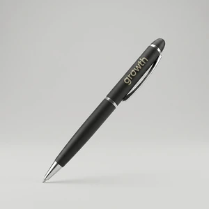 Regent Matte Black Ballpoint Pen - gallery image 1